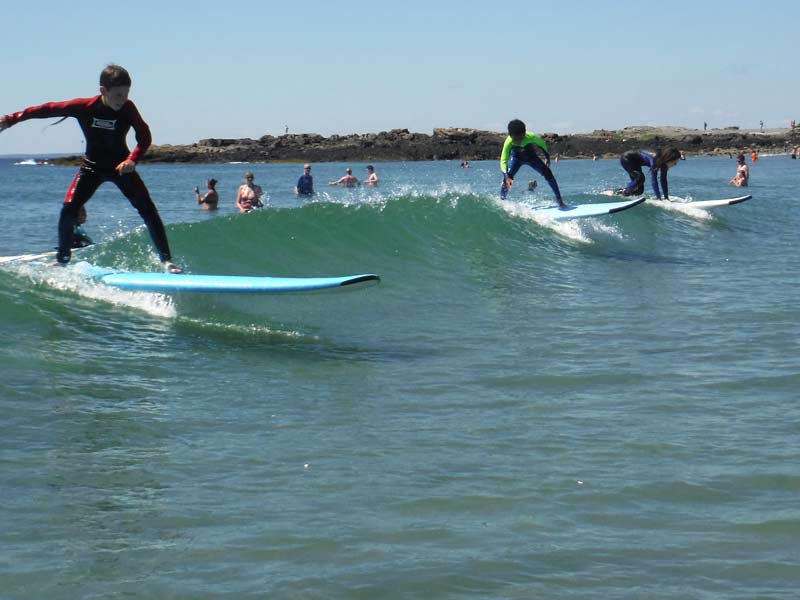 This girl is crushing it! First timers are welcome at the Mud City Adventures Surf Camp, our professional surf instructors will have them up on their feet in no time.